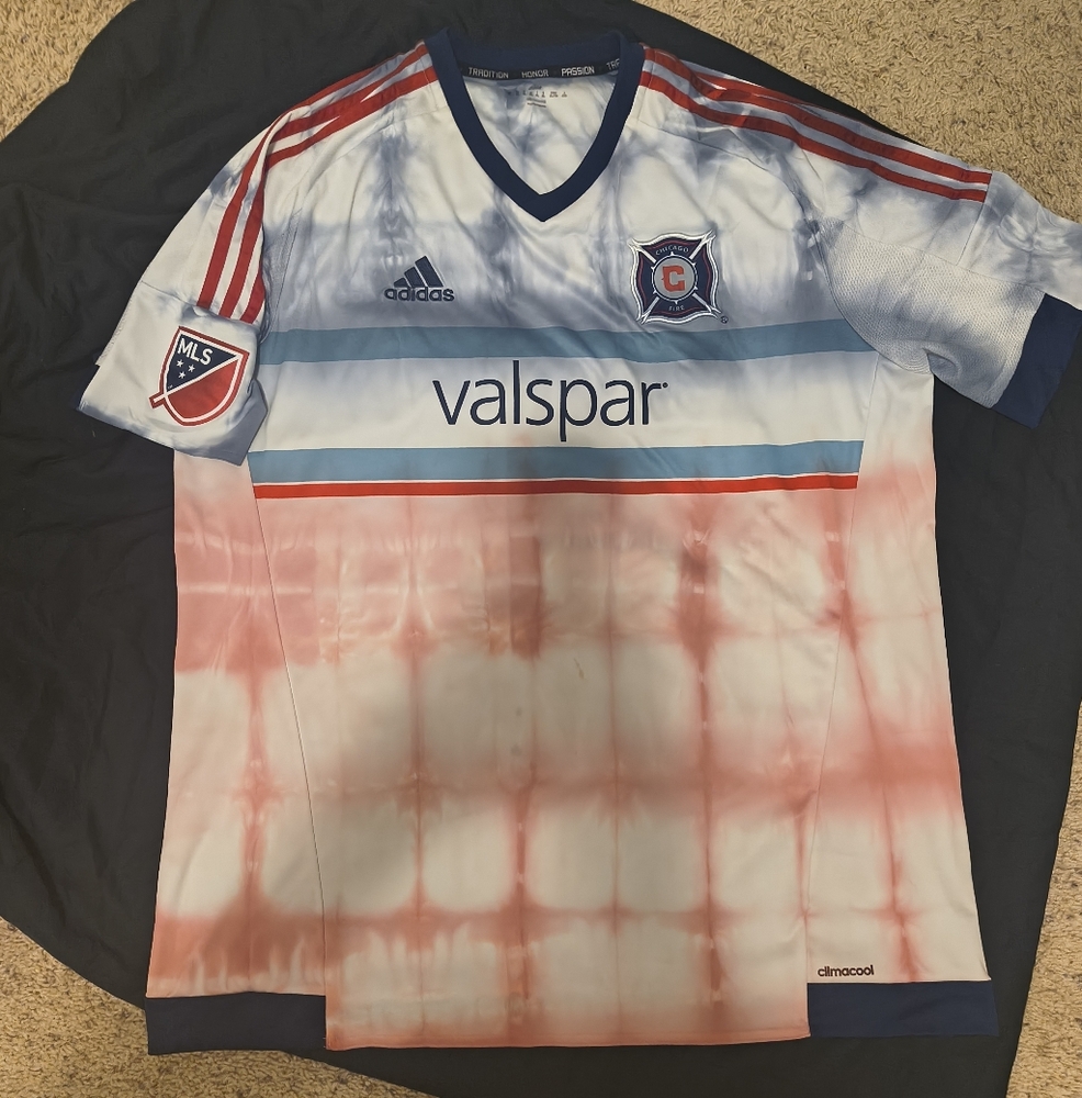 Chicago Fire Adidas MLS Soccer Jersey